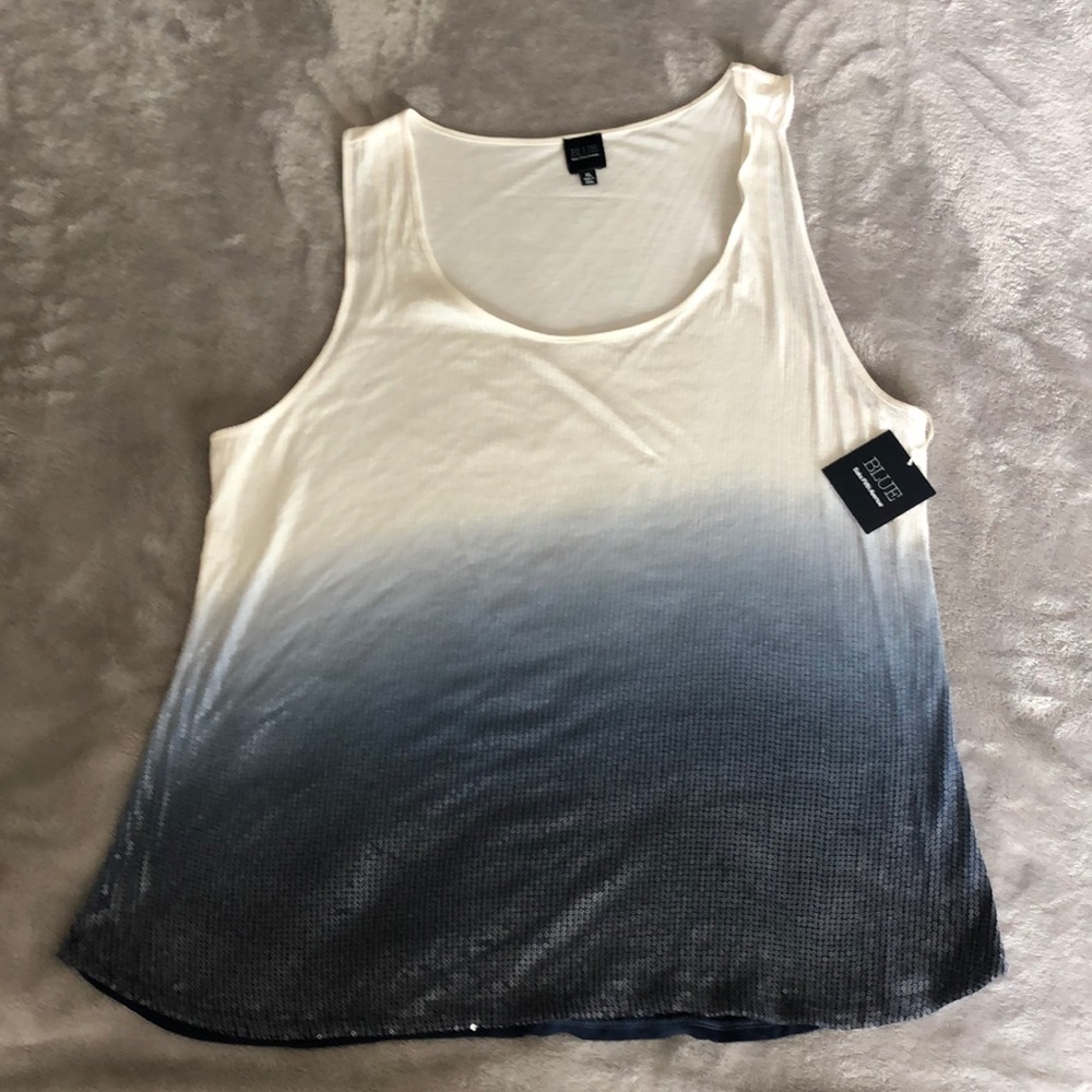 Sequined tank top